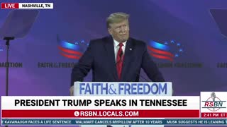 Trump: "In America we don't worship government, we worship god."