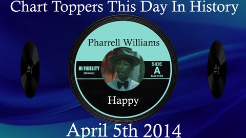 #1🎧 April 5th 2014, Happy by Pharrell Williams