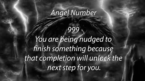 Angel number 999