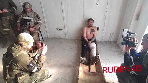 Ukraine War - Soldiers of the Russian Guard from Chechnya captured prisoner
