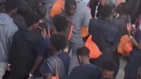 Over 1,000 military-aged men just invaded the island of Lampedusa in a single fleet.