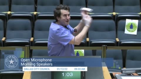 Politics - 2022 Humor Covid Vaccine Rap at Dallas City Hall Alex Stein