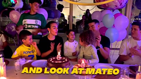 Cristiano Ronaldo, Georgina & Junior on Alana's Birthday Party in Portugal 😍❤️