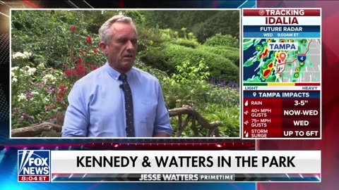 Jesse Watters interviews RFK Jr from New York's Central Park