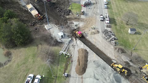 Aerial Footage of Springfield OH Derailment w/ Commentary