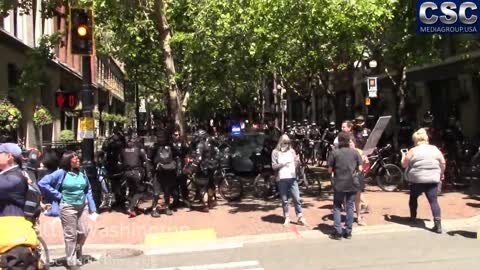 Troglodytes Spew Their White Guilt On Proud Boys At #MarchAgainstSharia In Seattle