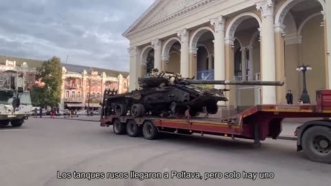 Los tanques rusos llegaron a Poltava, pero hay un pequeño matiz.