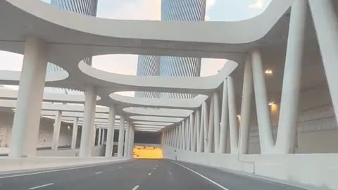 amazing road in Lusail city Doha Qatar