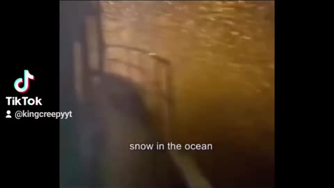 Snowing in the sea!