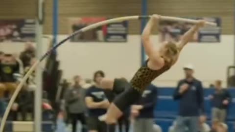Pole vaulting gone wrong
