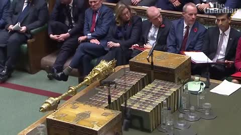 MPs nudge Rishi Sunak to speak after he appears lost in notes during PMQs