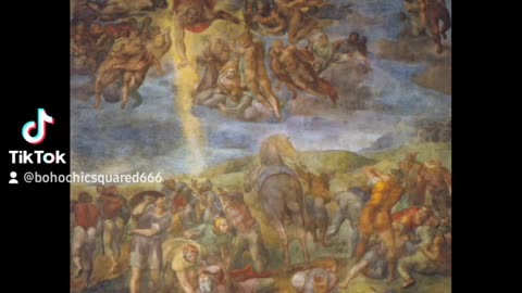Michelangelo Iconic Masterpiece The Last Judgment Reproduction