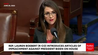 BREAKING NEWS: Lauren Boebert Introduces Articles Of Impeachment Against Biden On The House Floor