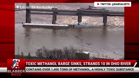 Toxic Methanol Barge Sinks, Strands 10 in Ohio River
