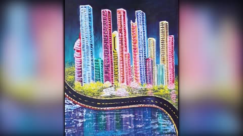 Beautiful buildings painting