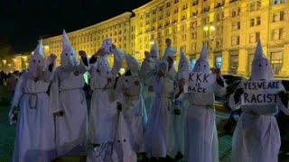 Ukraine celebrating the KKK.. this was a year ago before the Russia went in..