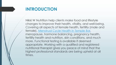 Looking to improve Menstrual Cycle Health in Temple Bar