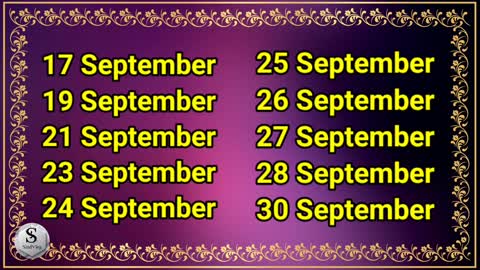 September 2021 Holiday List - September 2021 .Festivals...