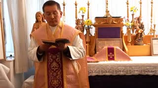 Fr Hugo Ruiz, SSPX Resistance - London, Gaudete Sunday 11/12/22