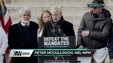 Dr. Peter McCullough Full Speech || Defeat The Mandates DC