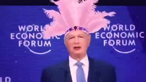 Klaus Schwab at the WEF Annual Meeting in Davos 2022