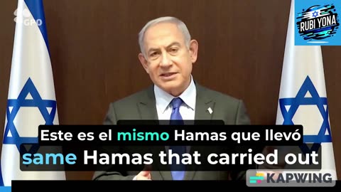 Netanyahu de Israel: "Juramos, yo juré, eliminar a Hamás. Nada nos detendrá.