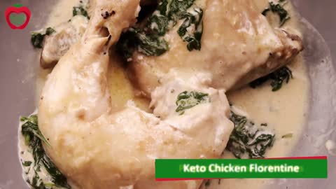 Keto Chicken Florentine -Preparation time: 5 minutes