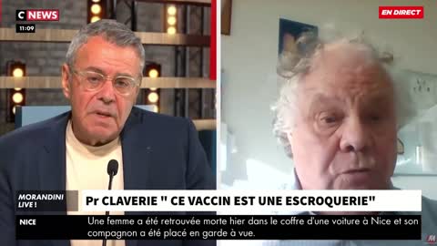 Le Pr Claverie : "le vaccin Pfizer une escroquerie et la 3e dose ne sert à rien"