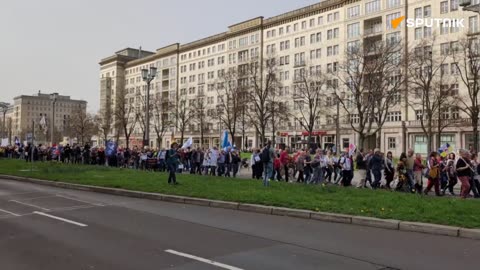 GERMANY: Germans were protesting in Berlin against Germany's involvement in the Ukraine conflict!