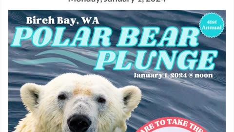 My first Polar Plunger on New Year’s Day 2024