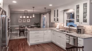 Before / After Kitchen Remodel - Dark Outdated Kitchen Gets Light & Bright Makeover