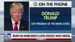 Trump slams the Biden admin's handling of COVID