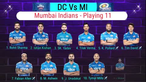 Match - 2 IPL 2022 | Mumbai Vs Delhi 2nd Match IPL 2022 Playing 11 | MI Vs DC 2022 | DC Vs MI 2022