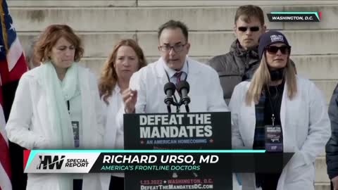 Dr. Richard Urso Brings The Heat In Washington D.C. For The Defeat The Mandates Rally