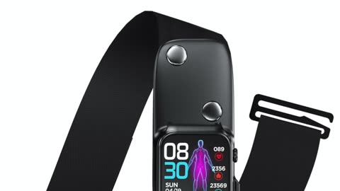 E500 1.83 inch HD Screen ECG Monitor Heart Rate Blood Pressure SpO2 Monitor Fitness Tracker 280mAh