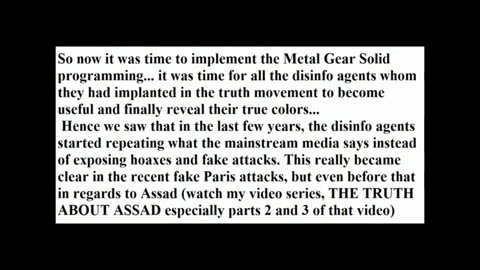Metal Gear ISIS predictive programming - Part 2