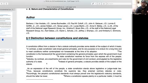 Distinction between constitutions and statutes