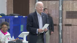 President Biden casts ballot in midterm election