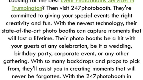 Get the best Event Photobooths Services in Trumpington