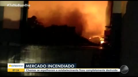 Incendio no Atacadão de Vitória da Conquista, Bahia