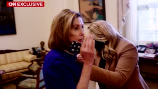 Newly released footage shows Pelosi threatening to punch Trump during US Capitol riots on Jan. 6