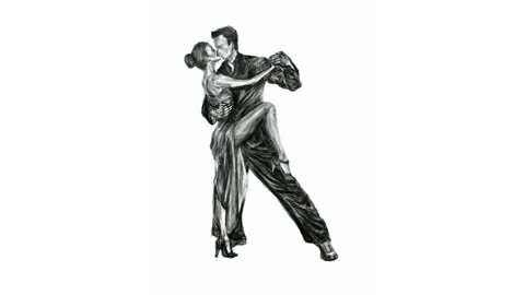 Argentine Tango time-lapse drawing (No. 371)