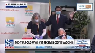 DeSantis used a 100-year-old WW2 veteran as a Vaccine Guinea Pig