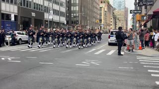 Bagpipe March Church and Barclay NYC 11th September 2023