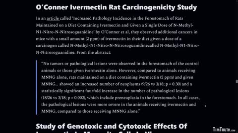 Ivermectin Is Cytotoxic & Genotoxic (Damages Cells & DNA) & Likely Carcinogenic, Studies Show!🚨