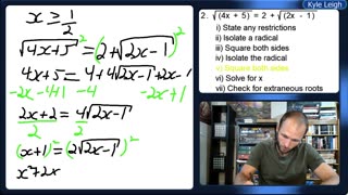 Radical Equations - Part 3