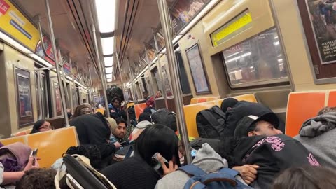 Inside a Brooklyn Train in NYC When CRIME IS DOWN