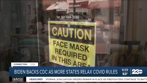 President Joe Biden backs CDC as more states relax COVID rules