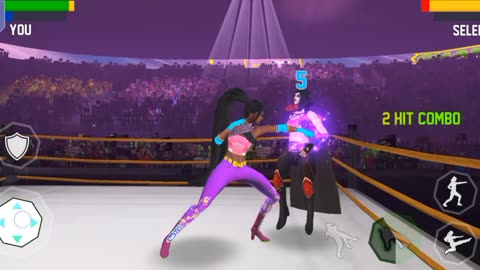 Girl boxing gaming video|2023