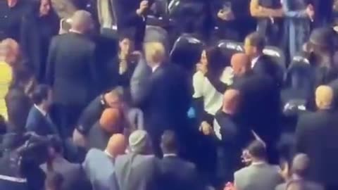 UFC crowd explodes as President Trump walks into Madison Square Garden